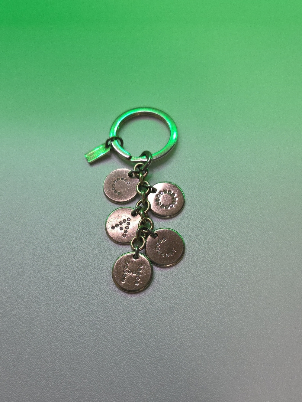 Coach Silver Charm Keyring